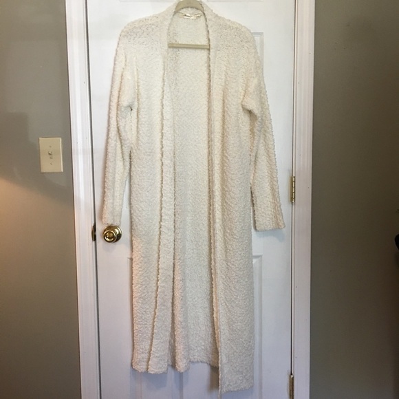 Andree very long cardigan sweater. Long sleeves, open front, sz small. - Picture 3 of 8